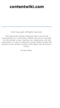Mobile Screenshot of contentwiki.com