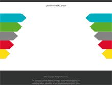 Tablet Screenshot of contentwiki.com